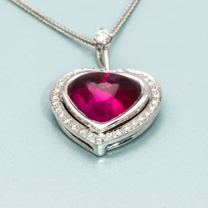 תליון לב רובי